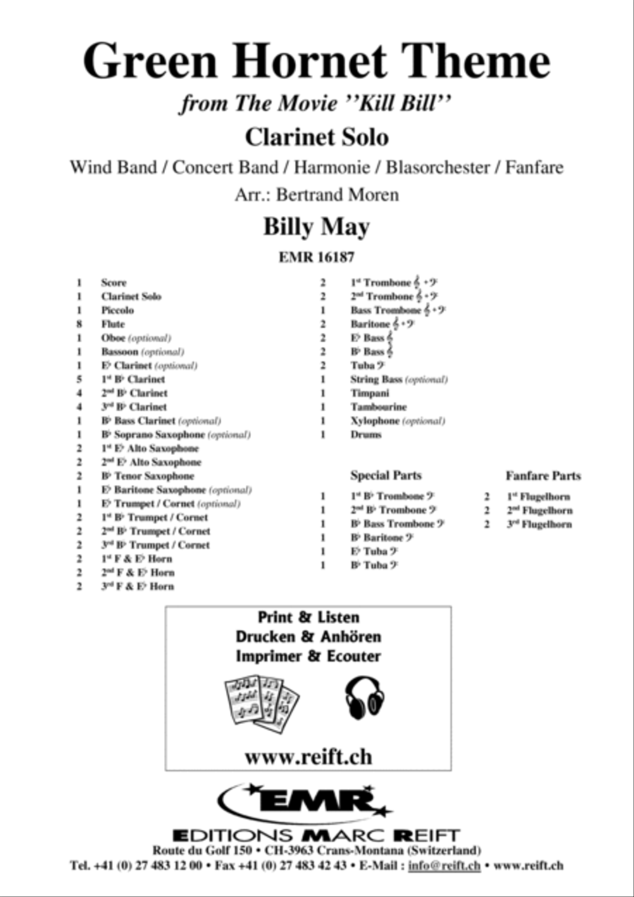 Green Hornet Theme Concert Band scores gallery preview page 2