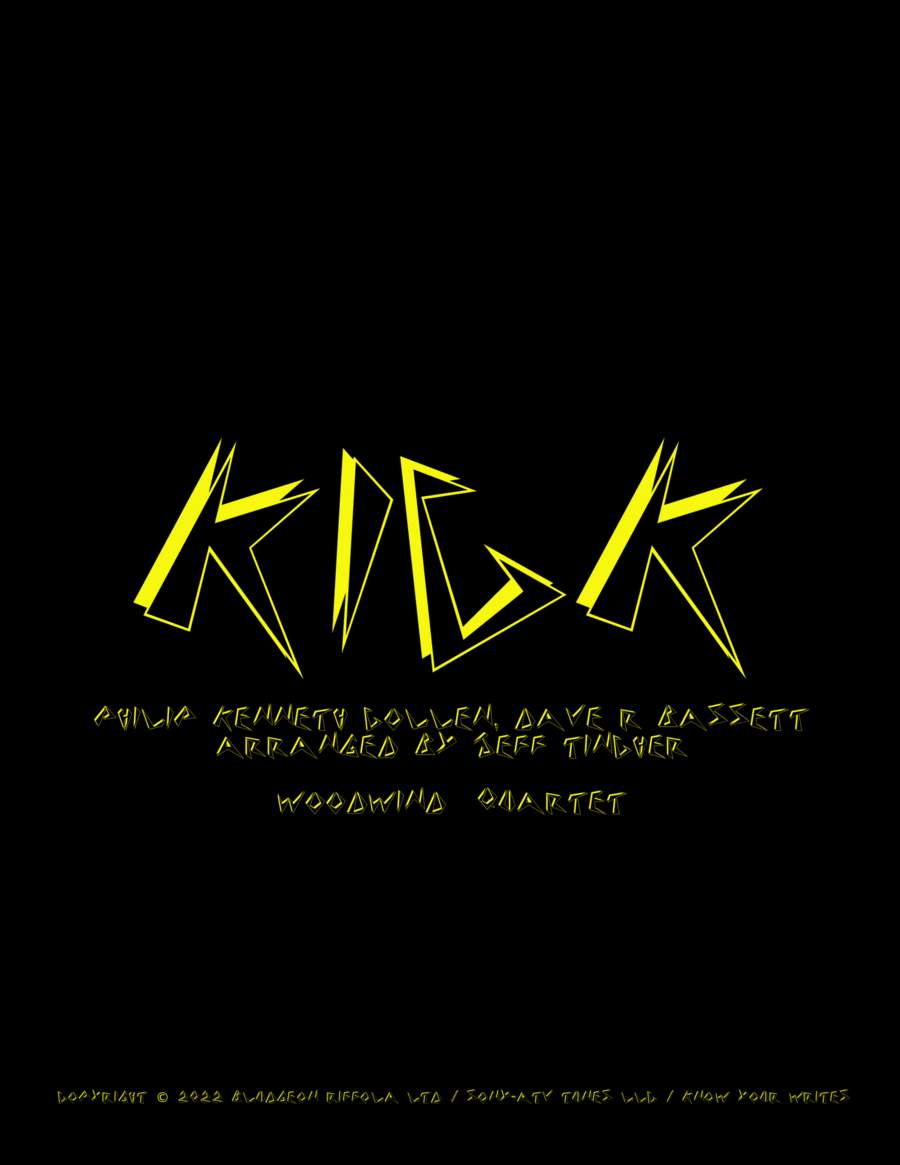Kick Kick Woodwind Quartet scores gallery preview page 1