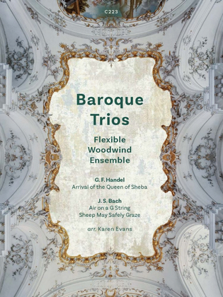 Book cover for Baroque Trios for Flexible Woodwind Ensemble
