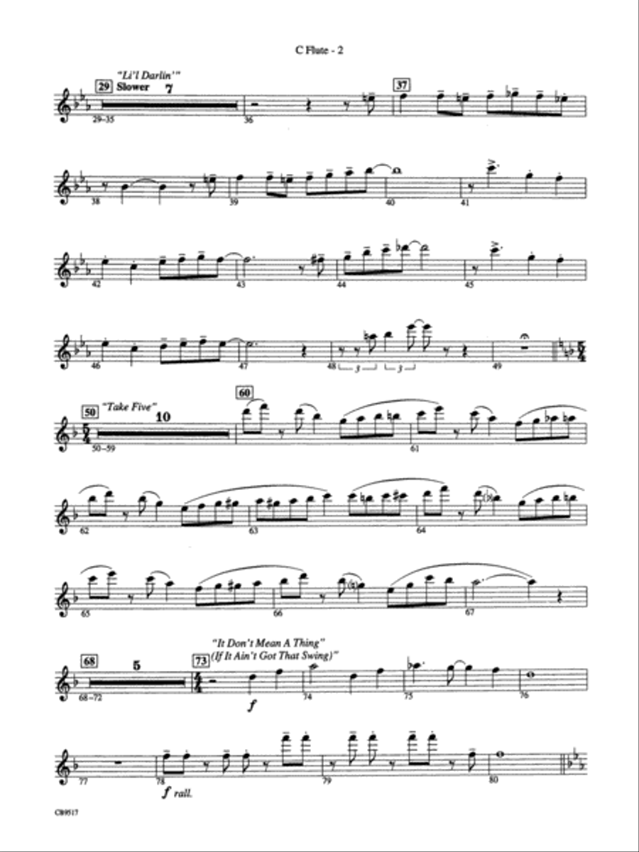A Touch of Jazz!: Flute Concert Band scores gallery preview page 2