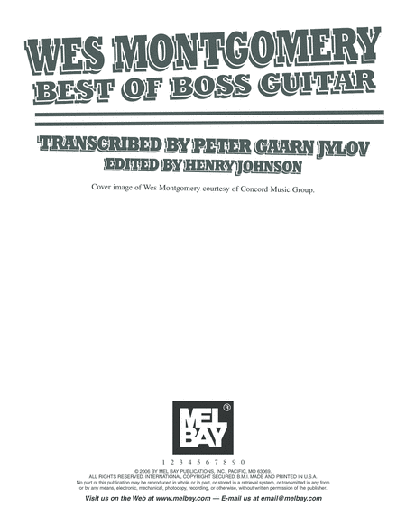 Wes Montgomery - Best of Boss Guitar