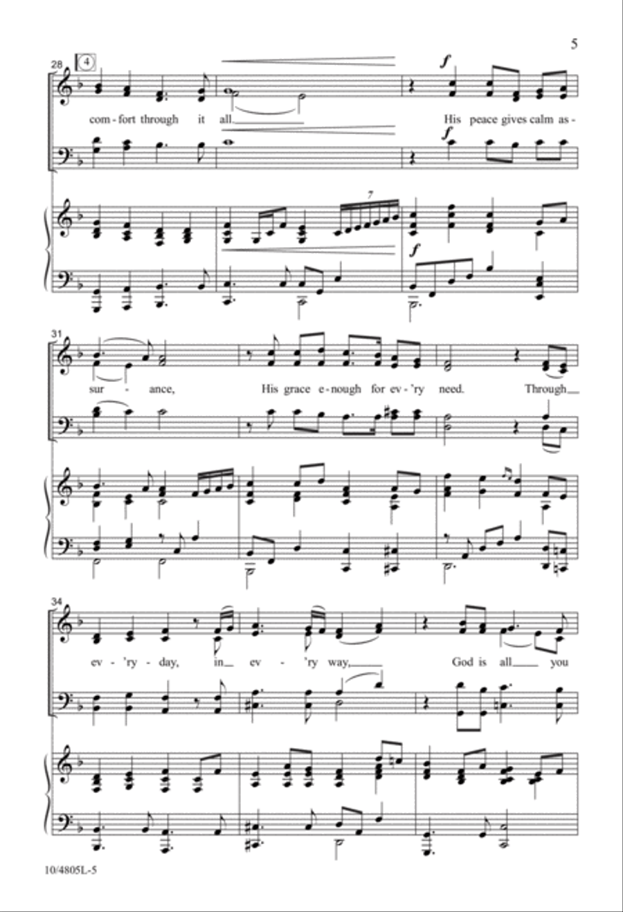 God Is All You Need God Is All You Need 4-Part scores gallery preview page 5
