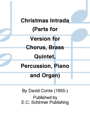Book cover for Christmas Intrada (Brass Version Parts)