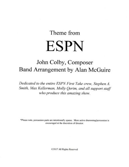 Theme from ESPN (Advanced Band) image number null