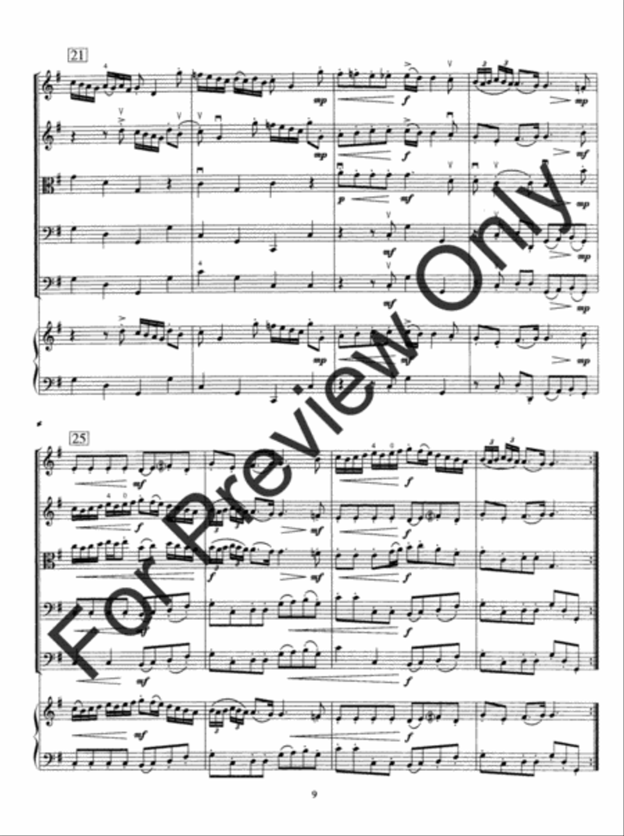 Andante and Allegro String Orchestra scores gallery preview page 12