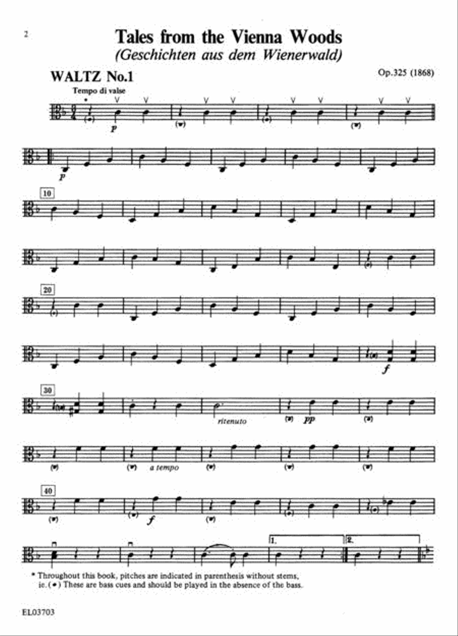 The Best of Johann Strauss, Jr. Waltzes (For String Quartet or String Orchestra) String Quartet scores gallery preview page 2