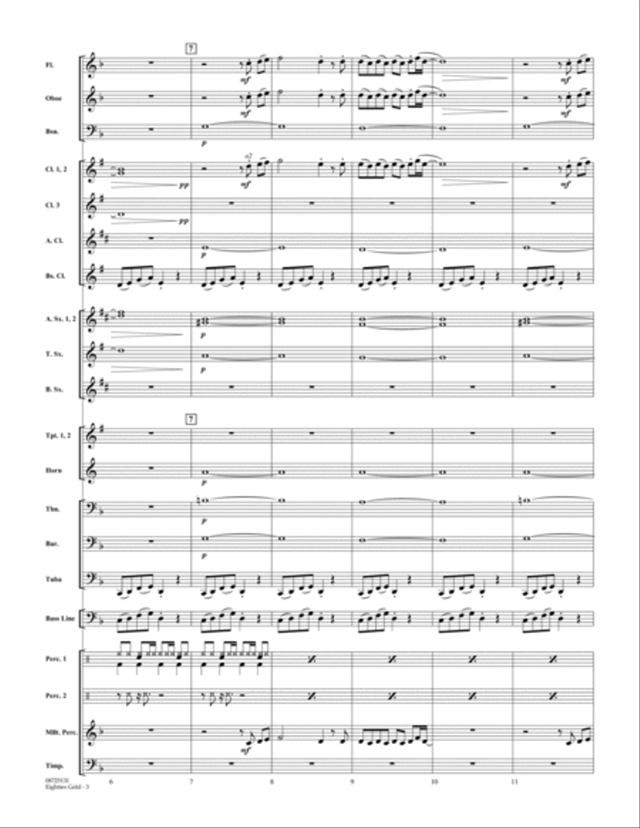 Eighties Gold - Full Score Concert Band scores gallery preview page 3