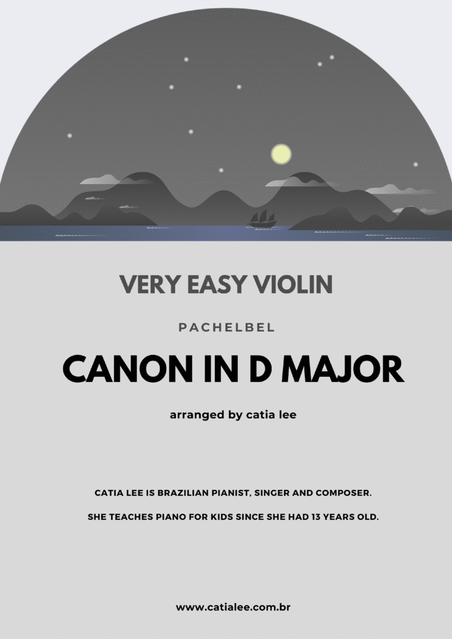 Canon in D - Pachelbel - for easy violin C Major Violin Solo scores gallery preview page 1