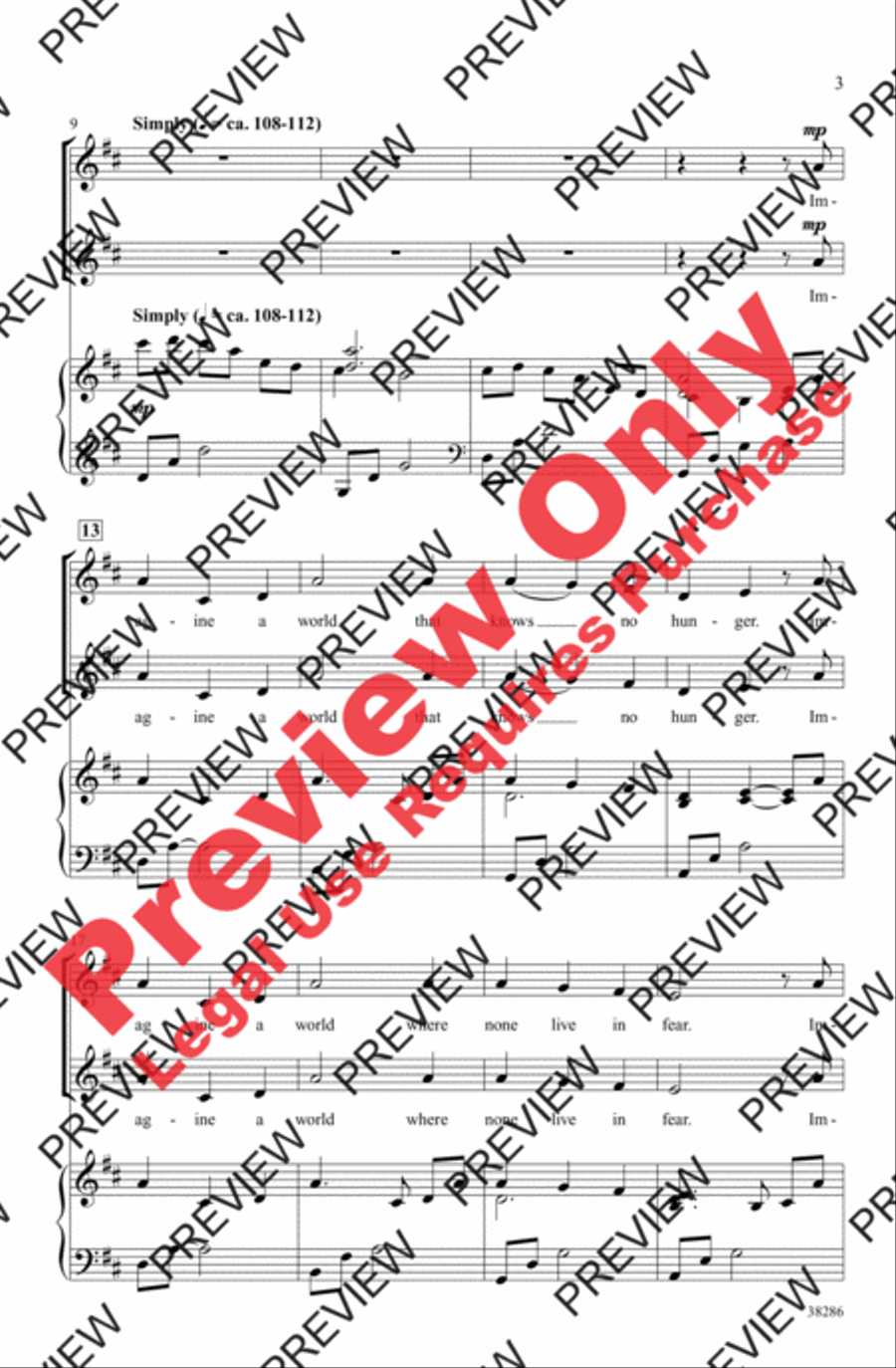 Imagine a World - SoundTrax CD (CD only) Choir scores gallery preview page 3