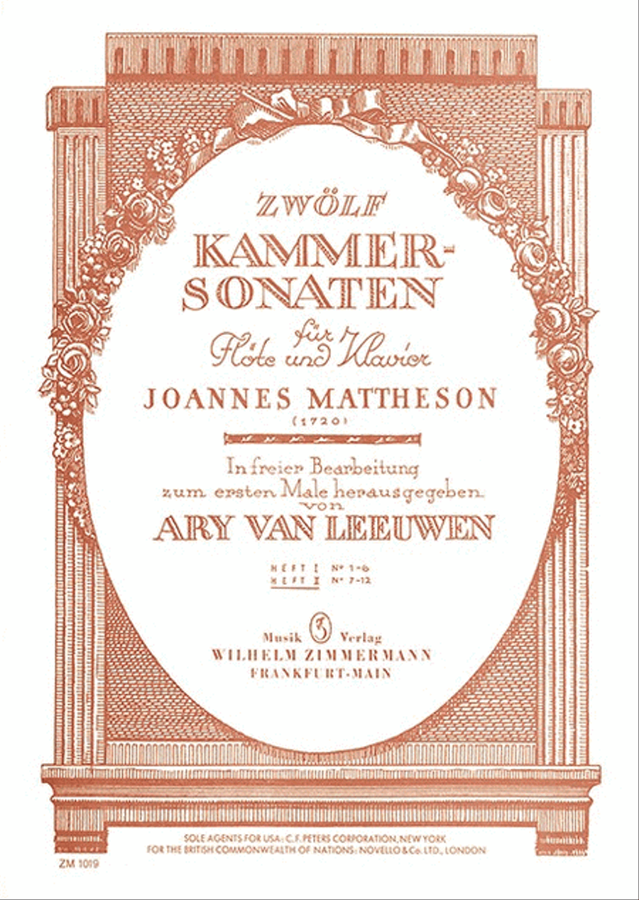 Twelve Chamber Sonatas Heft 2 Chamber Music scores gallery preview page 1