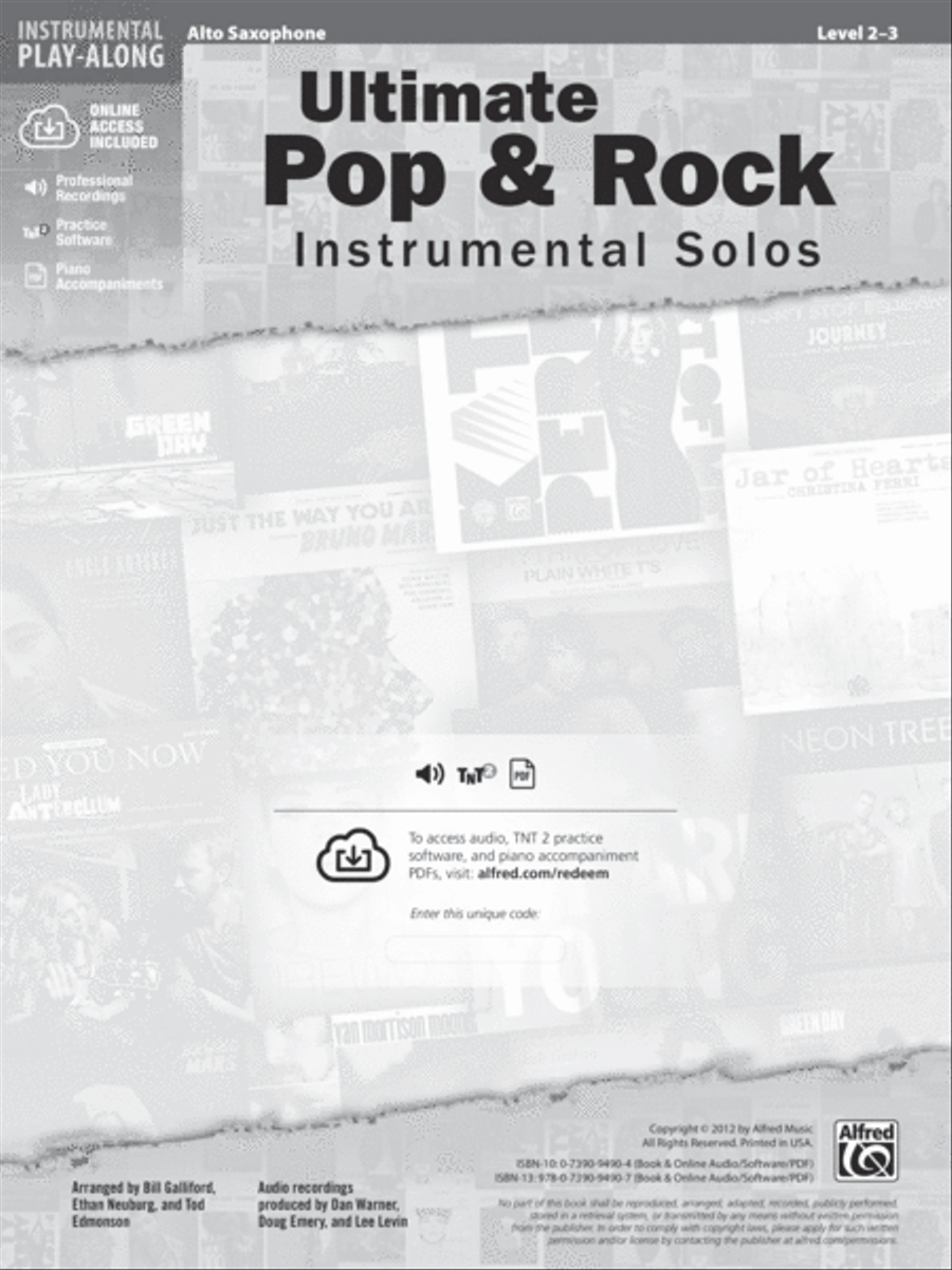 Ultimate Pop & Rock Instrumental Solos Alto Saxophone scores gallery preview page 2