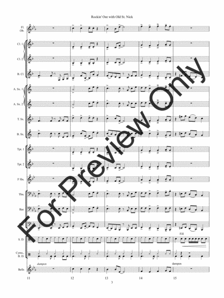 Rockin' Out with Old St. Nick - Full Score image number null