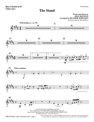 The Stand - Bass Clarinet (sub. Tuba)