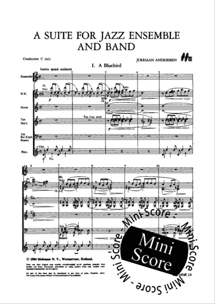 A Suite for Jazz Ensemble Concert Band scores gallery preview page 5