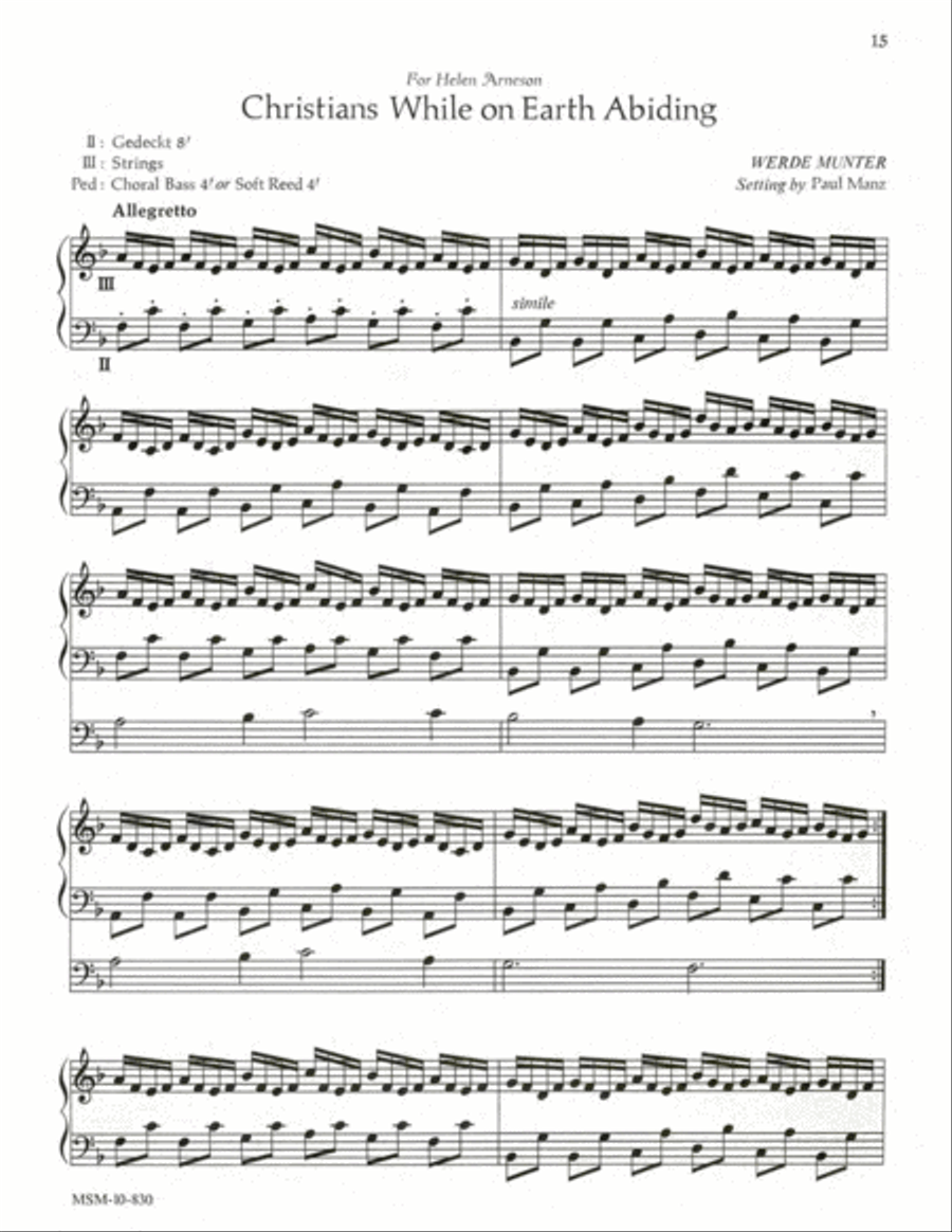 Improvisations on General Hymns Organ scores gallery preview page 8