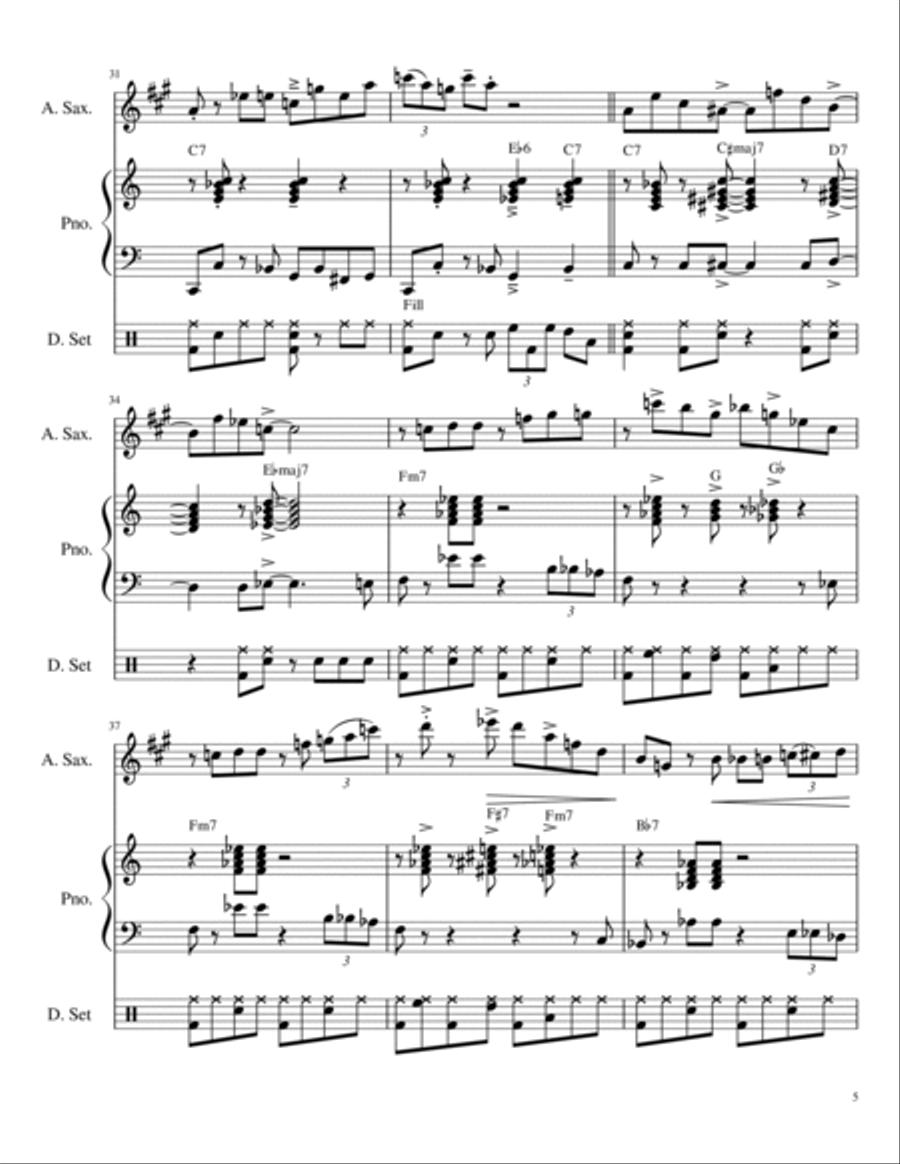 Moving On Jazz Ensemble scores gallery preview page 5