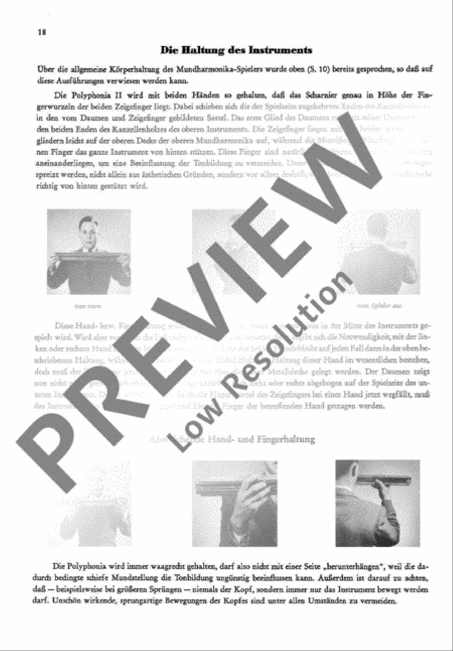 Schule für die Hohner-Mundharmonika Begleit-Instrumente Harp scores gallery preview page 19