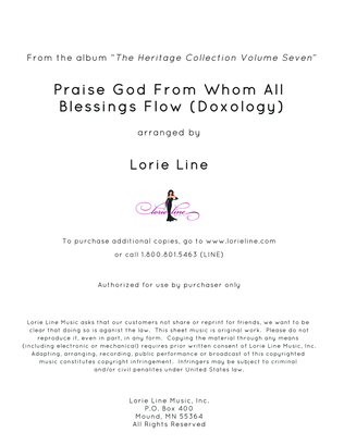 Book cover for Praise God From Whom All Blessings Flow (Doxology)