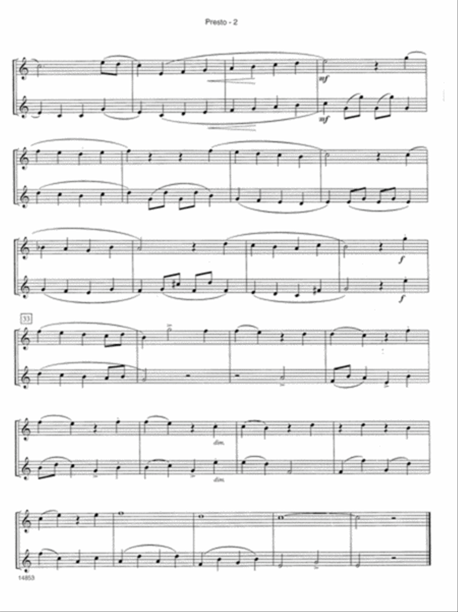 Fun For Two With Haydn Woodwind Duet scores gallery preview page 3