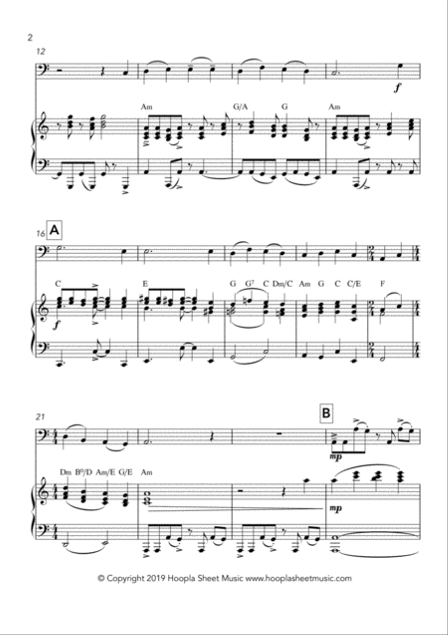 Emmanuel Rock (O Come, O Come Emmanuel) Emmanuel Rock (O Come, O Come Emmanuel) Cello Solo scores gallery preview page 2