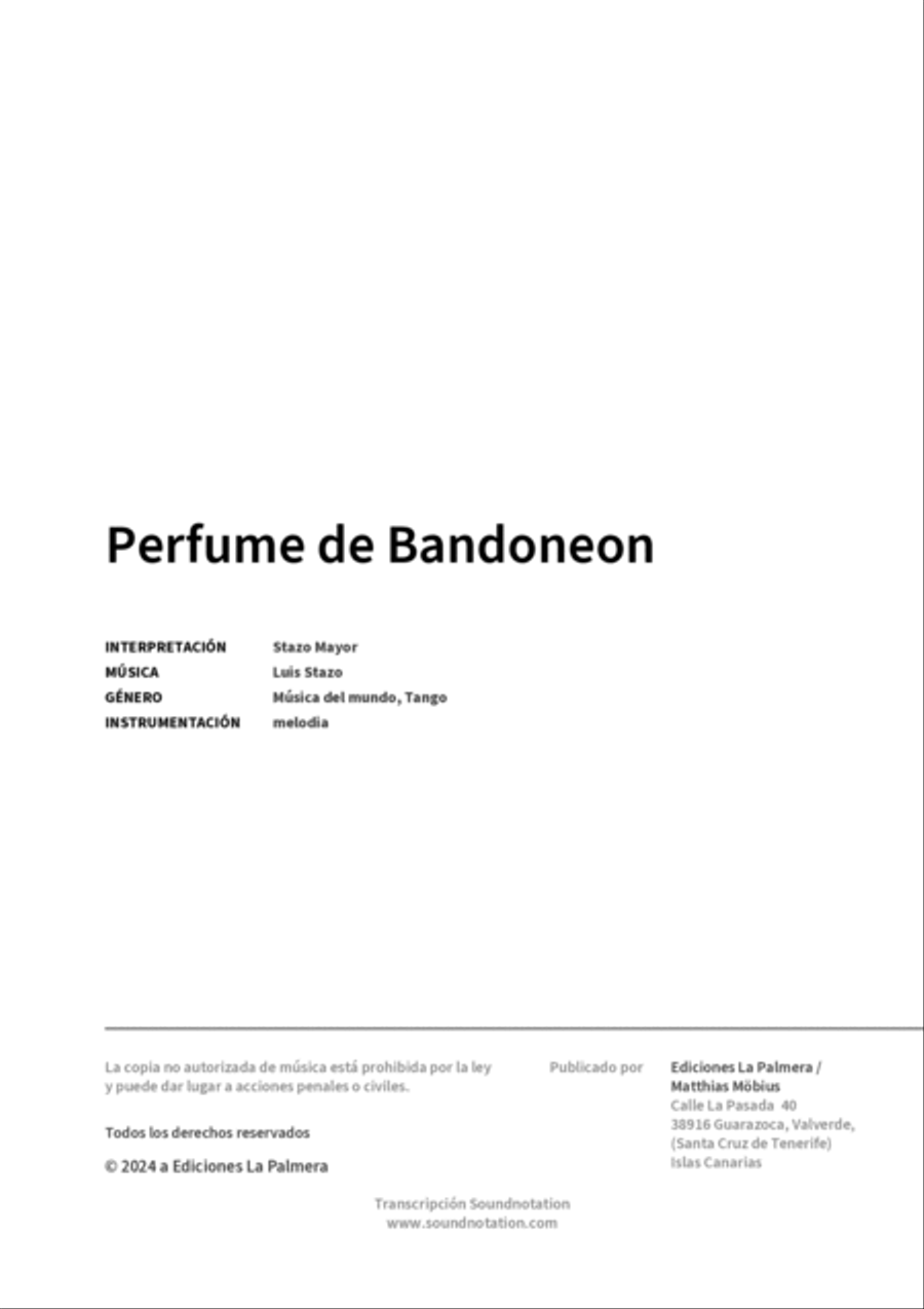 Perfume de Bandoneon Perfume de Bandoneon School and Community scores gallery preview page 2