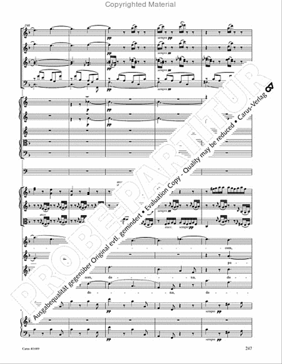 Missa solemnis Missa solemnis 4-Part scores gallery preview page 263