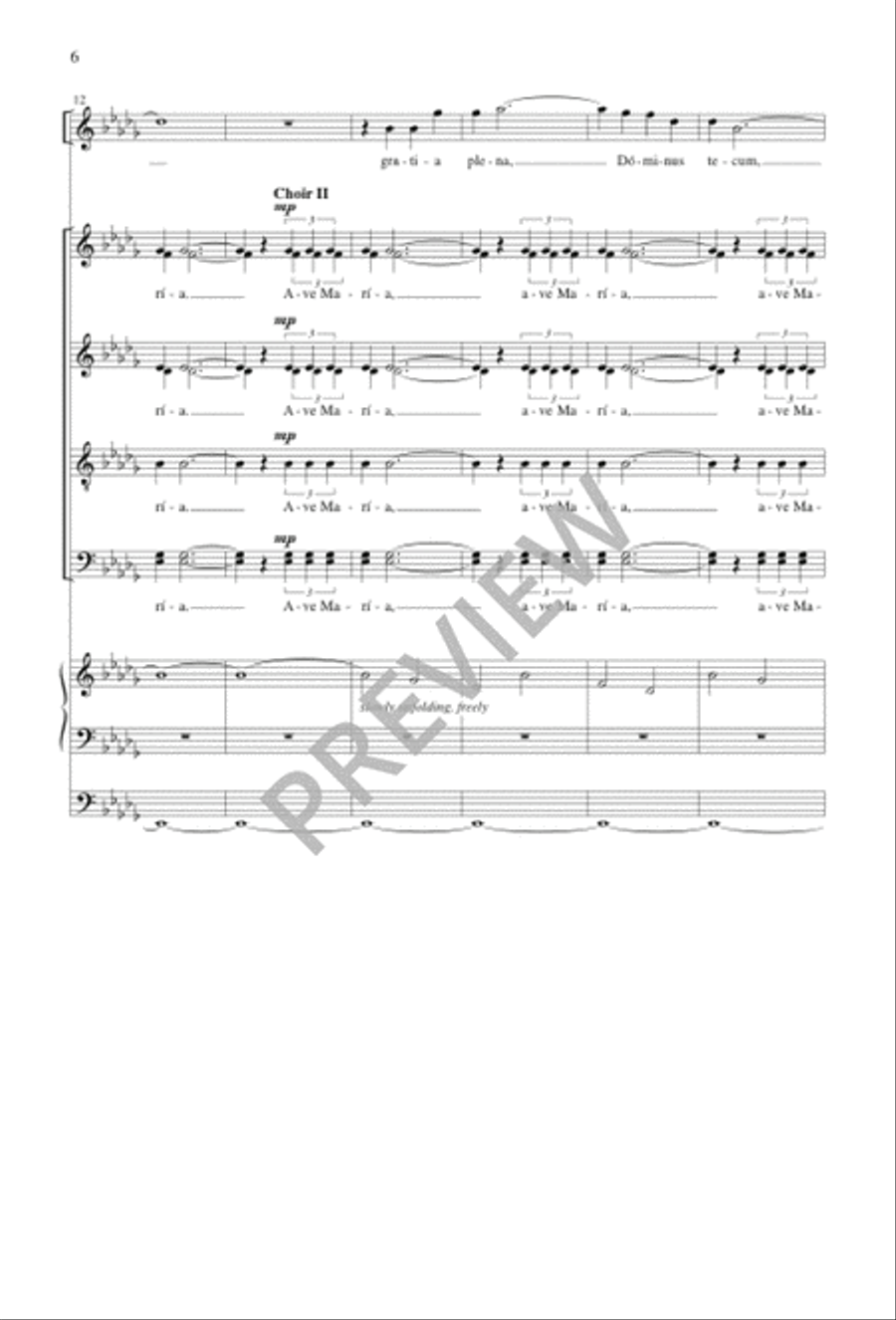 Ave Maria Ave Maria SSAATTBB scores gallery preview page 6