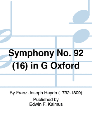Symphony No. 92 (16) in G "Oxford"