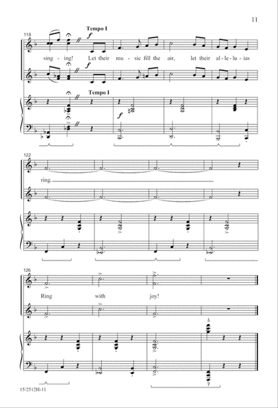 A Joyful Carol SSA scores gallery preview page 11