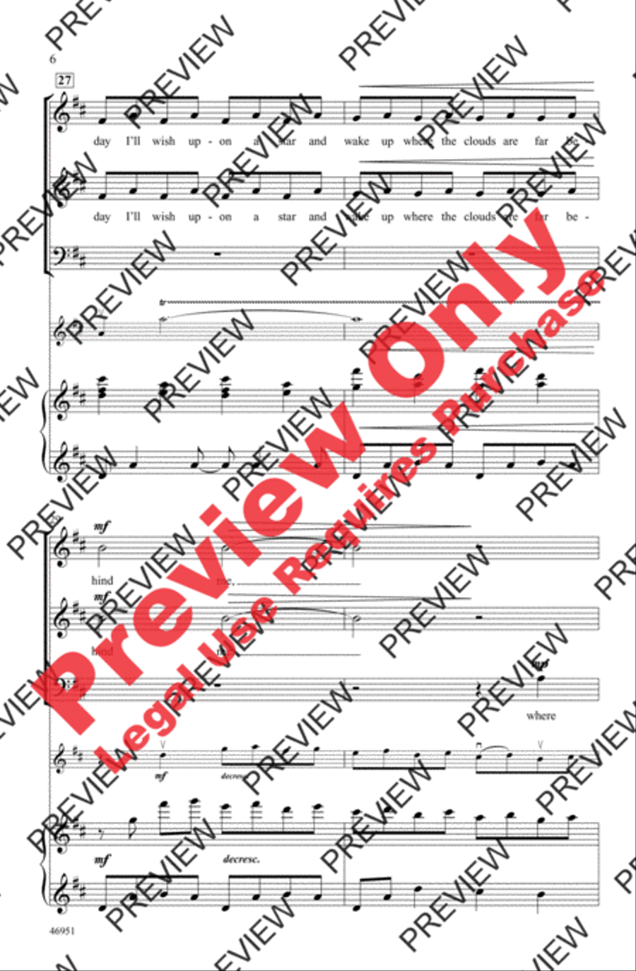 Over the Rainbow 3-Part scores gallery preview page 6