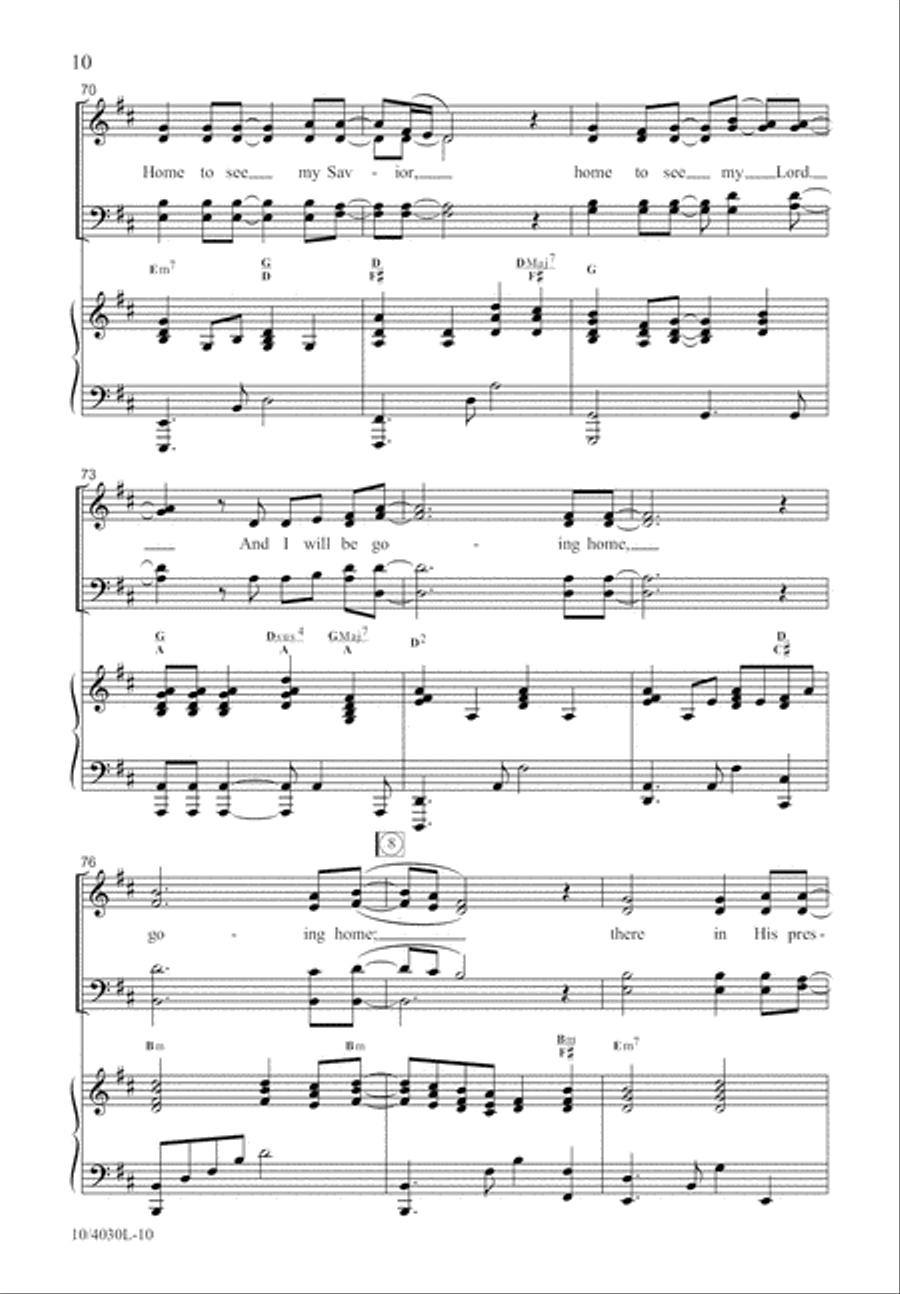 Going Home 4-Part scores gallery preview page 11