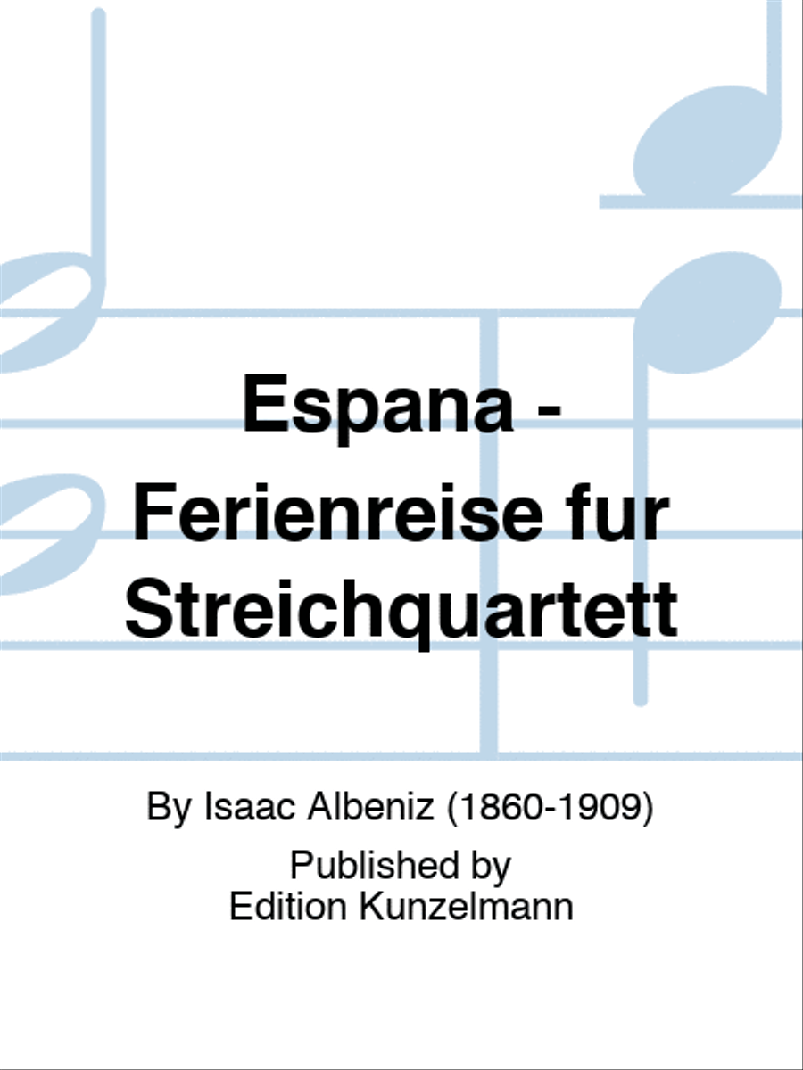 España, Holiday trip for string quartet String Quartet scores gallery preview page 1