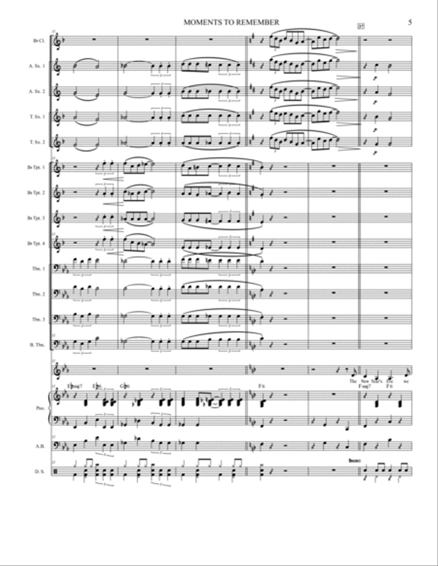 Moments To Remember Moments To Remember Jazz Ensemble scores gallery preview page 6