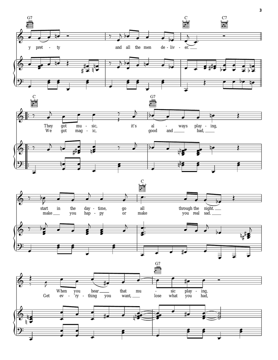 Down In New Orleans (from The Princess and the Frog) Piano, Vocal, Guitar scores gallery preview page 3