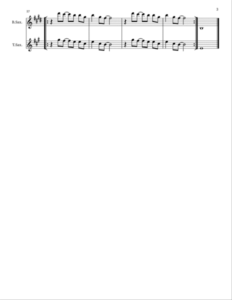Cure For Pain Cure For Pain Tenor Saxophone scores gallery preview page 3
