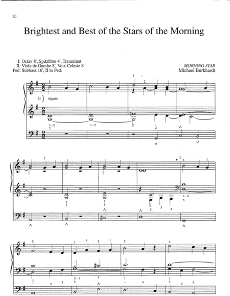Music with Minimal Pedal Advent and Epiphany Organ scores gallery preview page 4