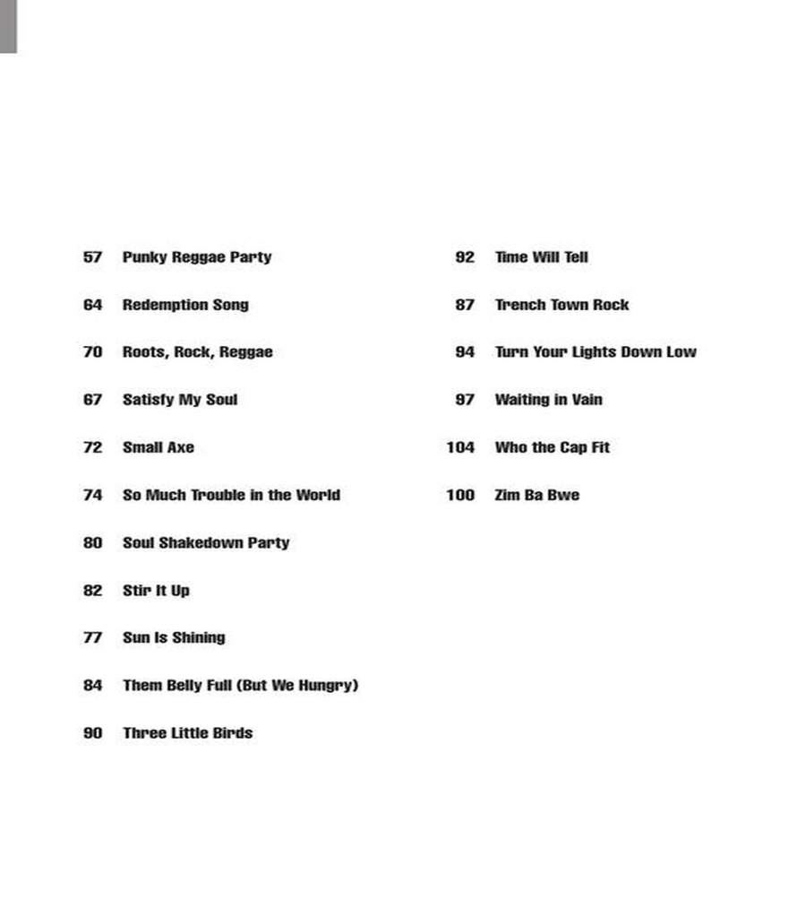 Bob Marley Guitar scores gallery preview page 4