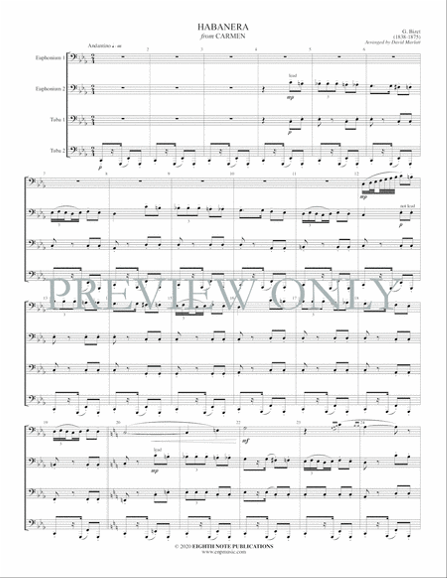 Habanera Habanera Brass Ensemble scores gallery preview page 3