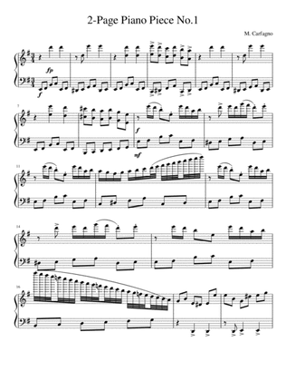 2-Page Piano Piece No.1