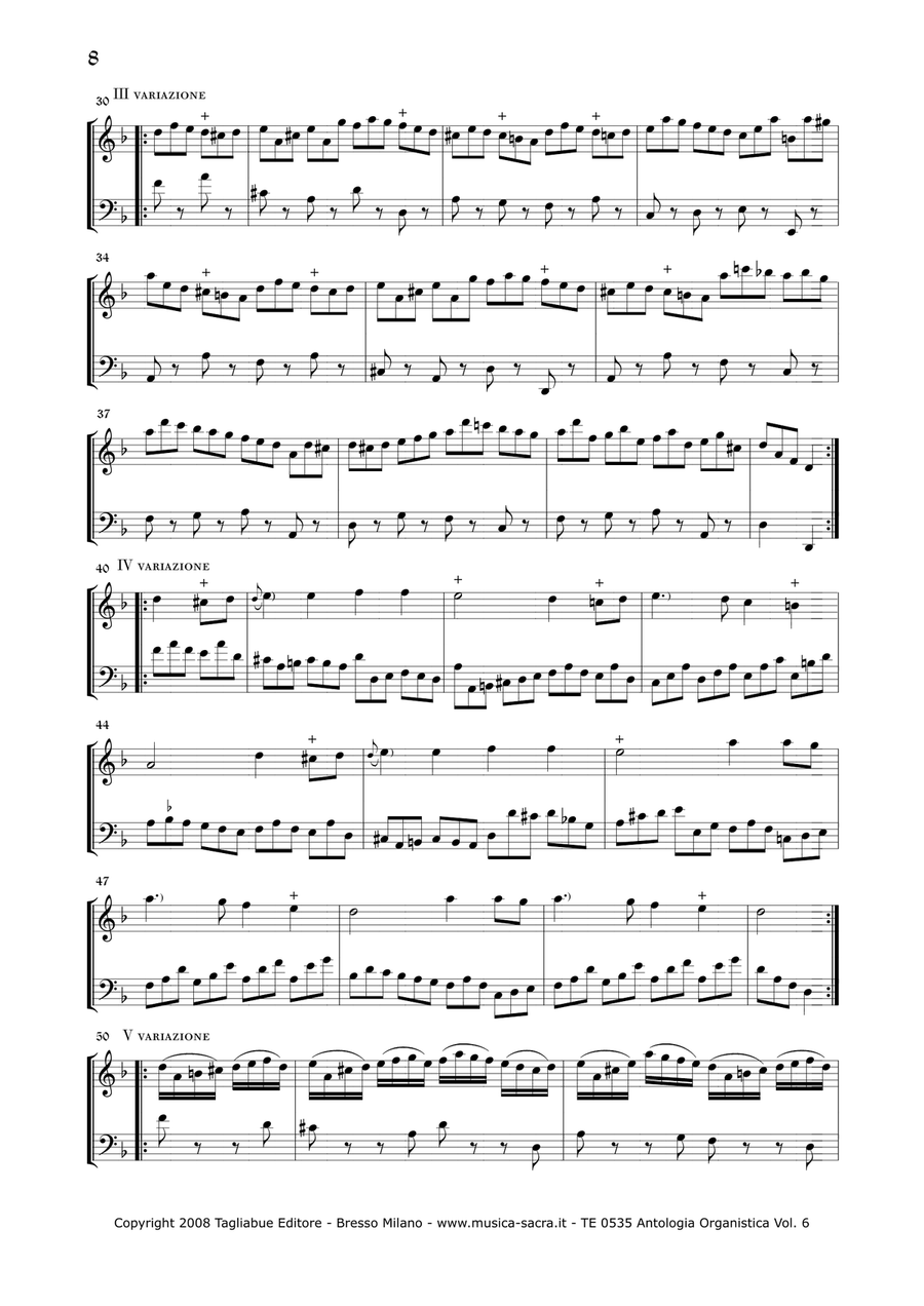 ANTHOLOGY OF ORGAN MASTERPIECES - 6st Volume (of 10) - Christmas pieces - Look at the list of songs Organ Solo scores gallery preview page 6