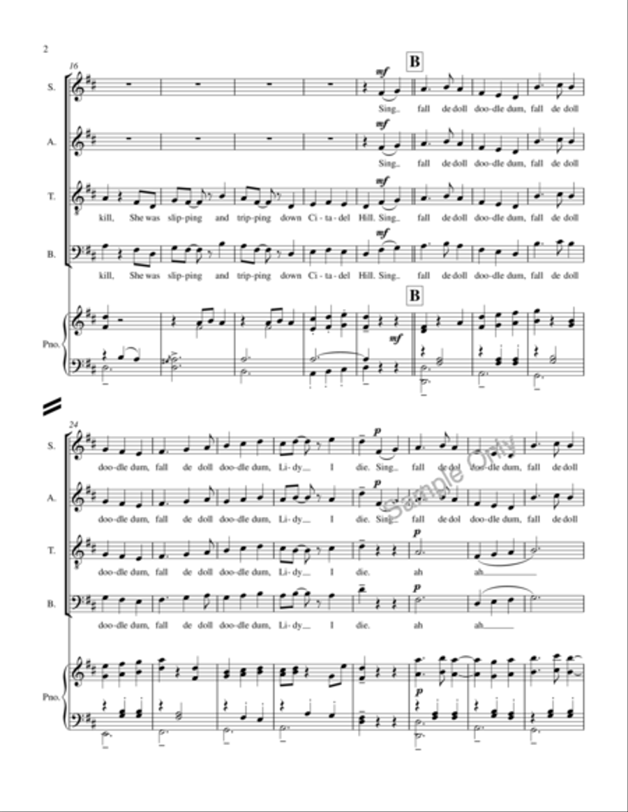 Citadel Hill 4-Part scores gallery preview page 3