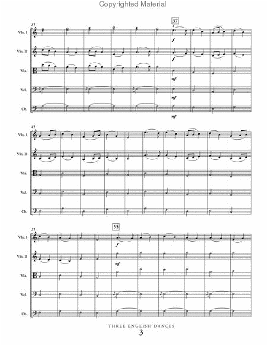 Three English Dances Three English Dances String Orchestra scores gallery preview page 4