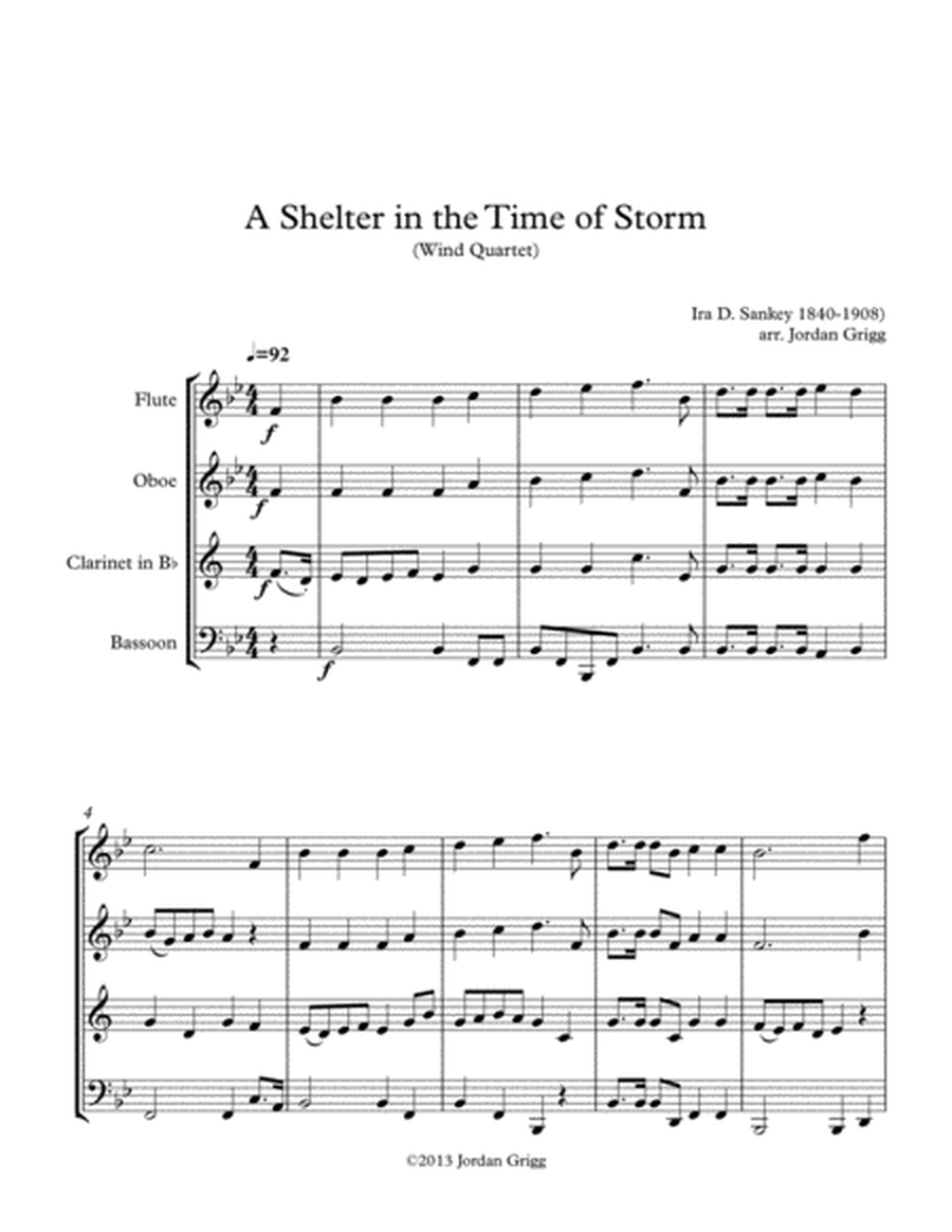 A Shelter in the Time of Storm (Wind Quartet) image number null