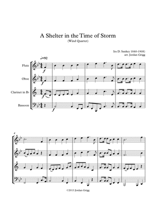 Book cover for A Shelter in the Time of Storm (Wind Quartet)