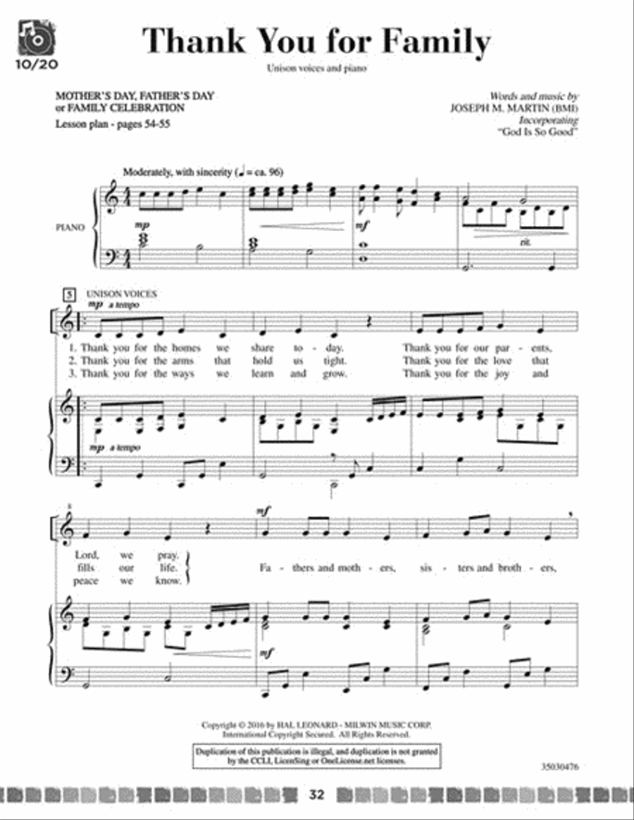 Sing and Celebrate 5! Sacred Songs for Young Voices Sing and Celebrate 5! Sacred Songs for Young Voices Unison Choir scores gallery preview page 6