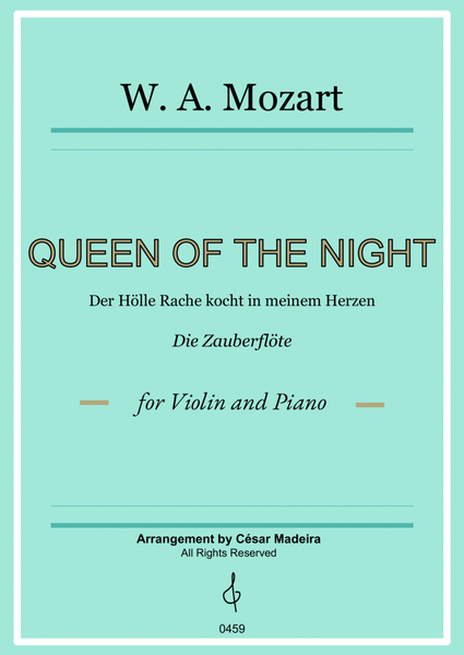Queen of the Night Aria - Violin and Piano (Full Score) image number null