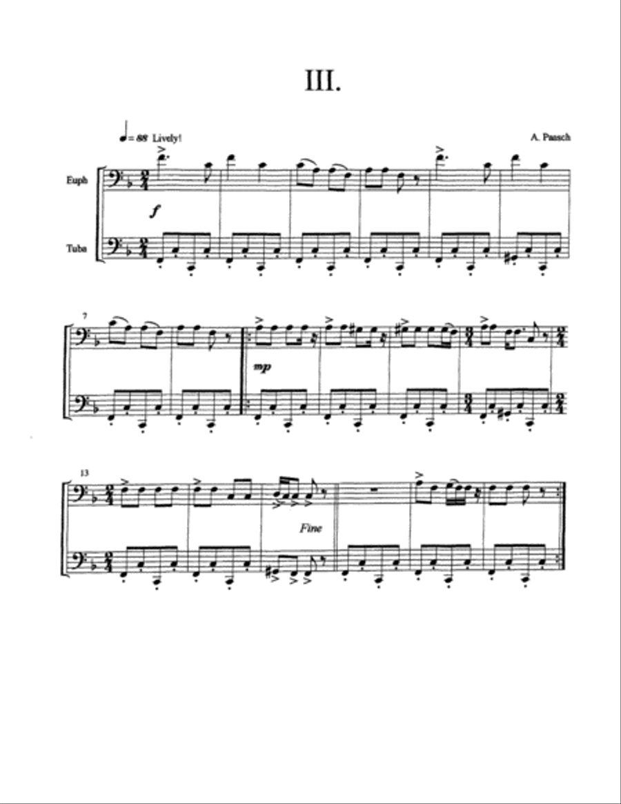 Seven Miniatures Brass Duet scores gallery preview page 5