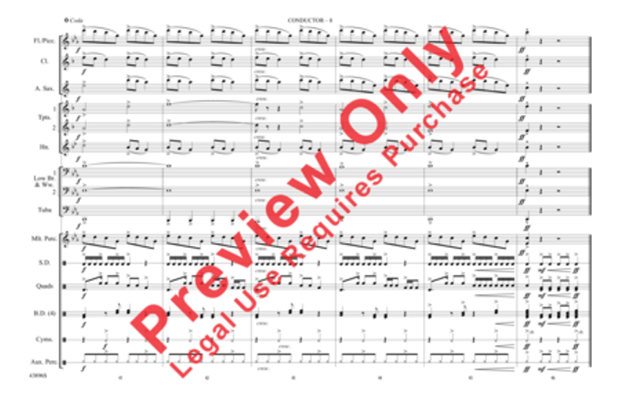 Dark Horse Marching Band scores gallery preview page 9