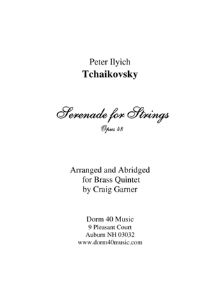 Book cover for Serenade for Strings, Op. 48