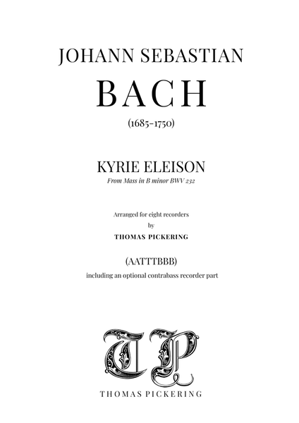 Kyrie Eleison from Bach's B minor Mass image number null